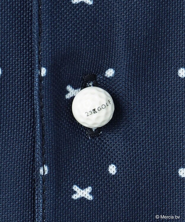 23区GOLF 【MEN】【吸水速乾/UVカット】ミッフィーフェイスポロシャツ ネイビー系5