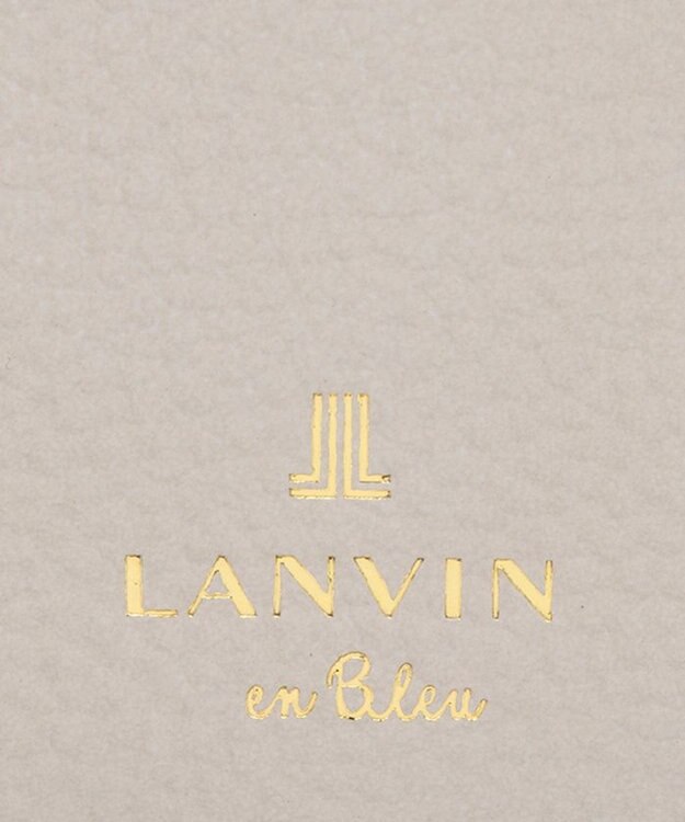 LANVIN en Bleu リュバン コンパクト二つ折り財布 ベージュ