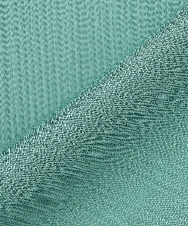 ICB 【接触冷感・洗える】サテンヨウリュウ フレンチスリーブシャツ セラドン系