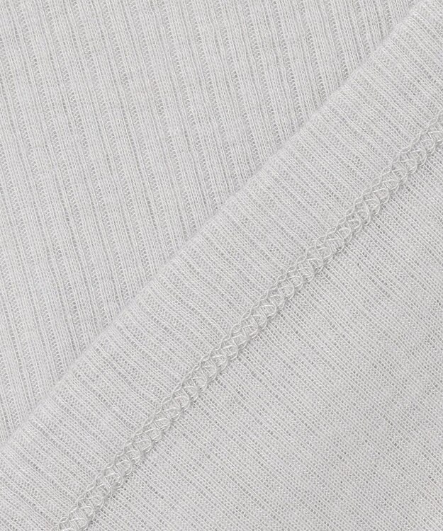 ANY L ウール混リブタートルネックカットソー グレー