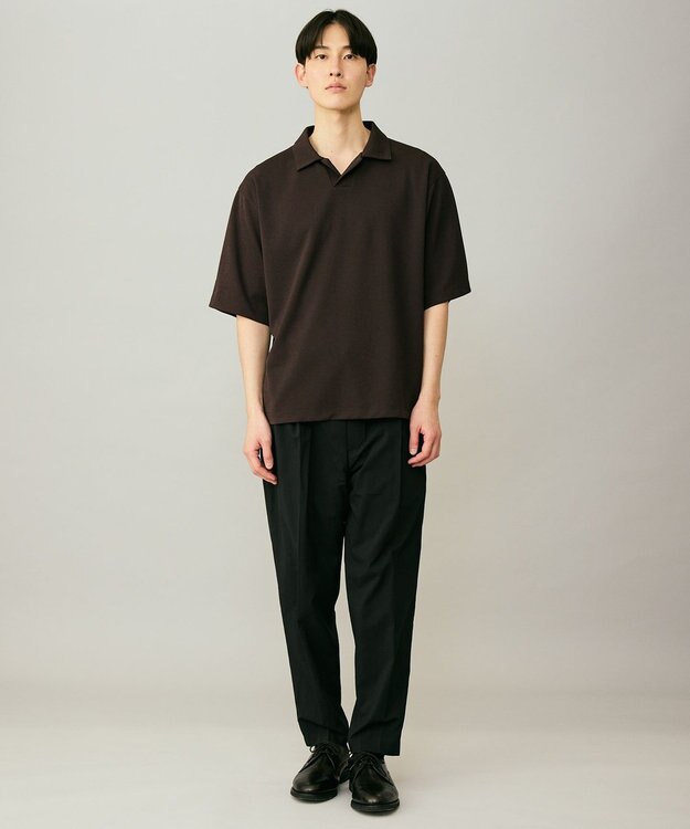 UNFILO MENS さらさらドライ クリーンポロ ブラウン