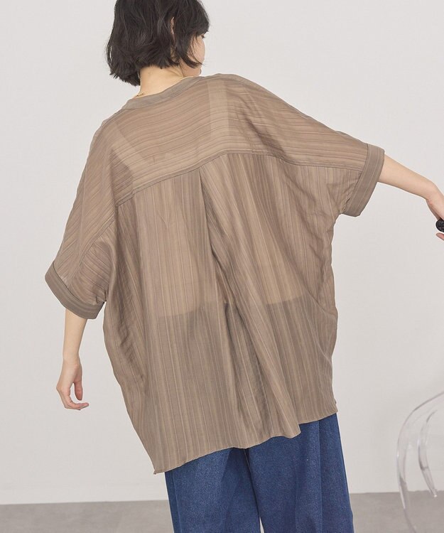AMERICAN HOLIC スキッパードルマンビッグシャツ Mocha
