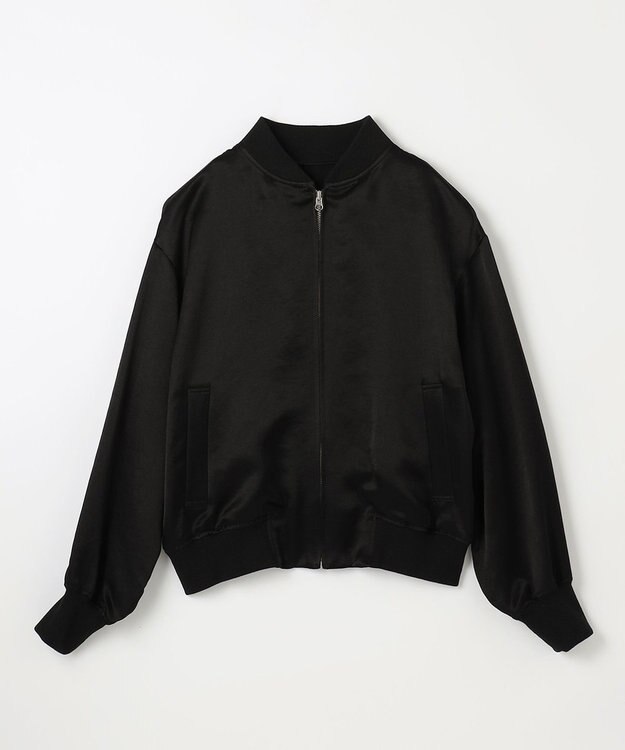 NAVE 【ReNAVE】タンブラーサテン ブルゾン ブラック系