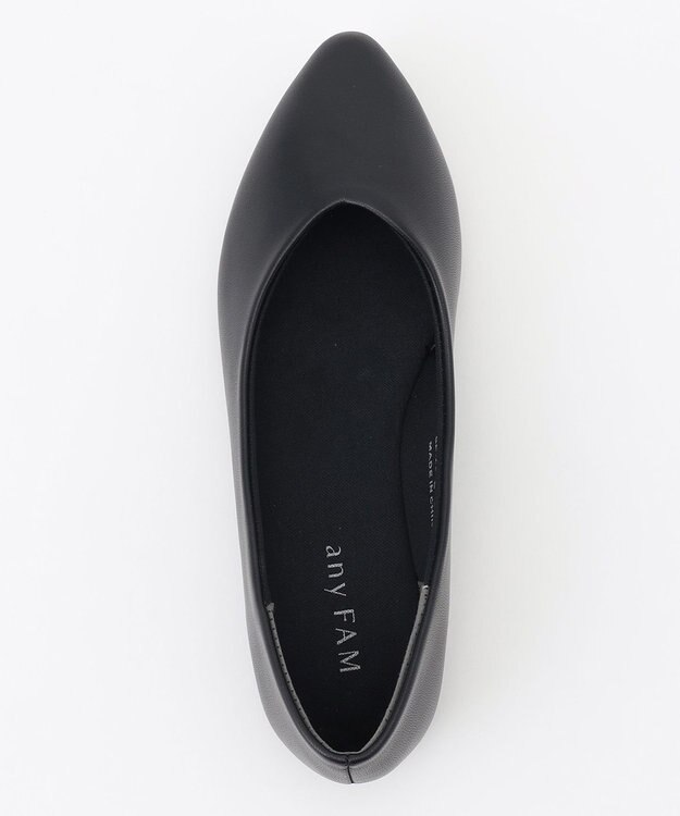 ANY 走れるポインテッドパンプス ブラック