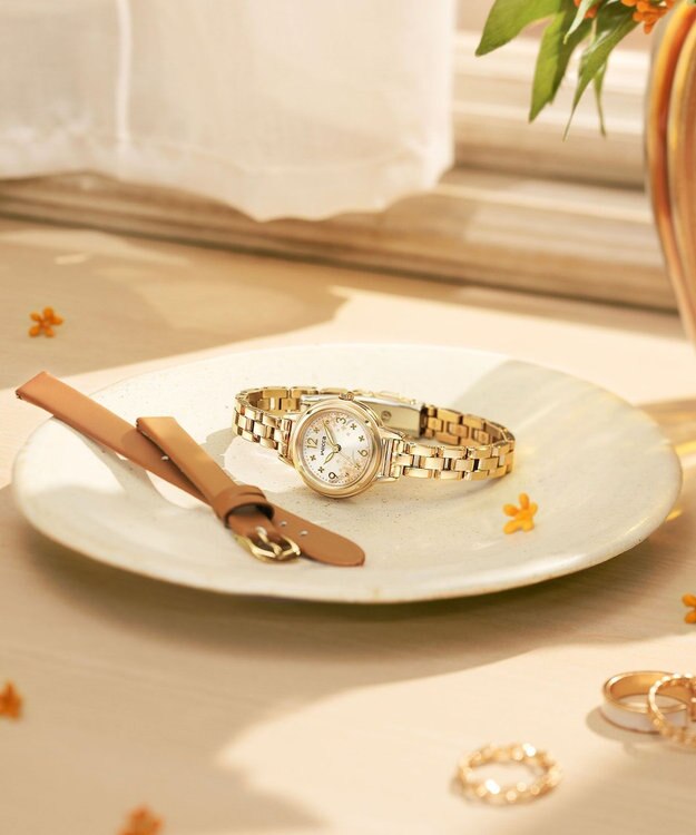 CITIZEN 【替えバンド付き2way 限定モデル】ソーラーテック腕時計 KP3-627-91 ゴールド