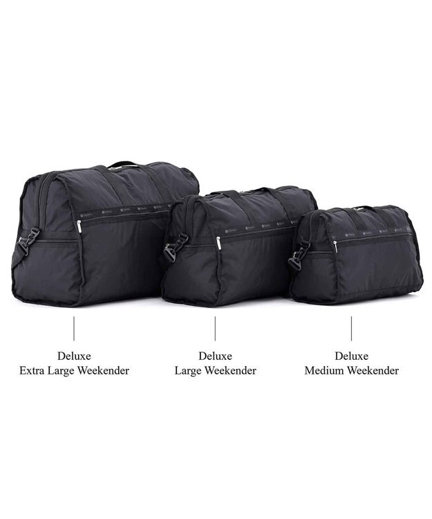 LeSportsac DELUXE XL WEEKENDER 【日本限定】リサイクルドブラックJP リサイクルドブラックJP