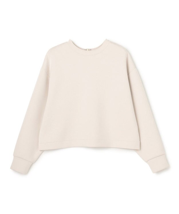 UNFILO L 【2WAY】BEAUTY FORM JERSEY ハーフZIP プルオーバー グレージュ