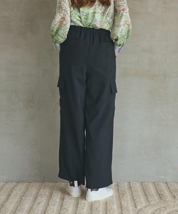 GRACE CONTINENTAL ワイドイージーカーゴパンツ ブラック