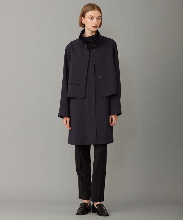 ICB ボンディングツイル ショートアウター ネイビー系