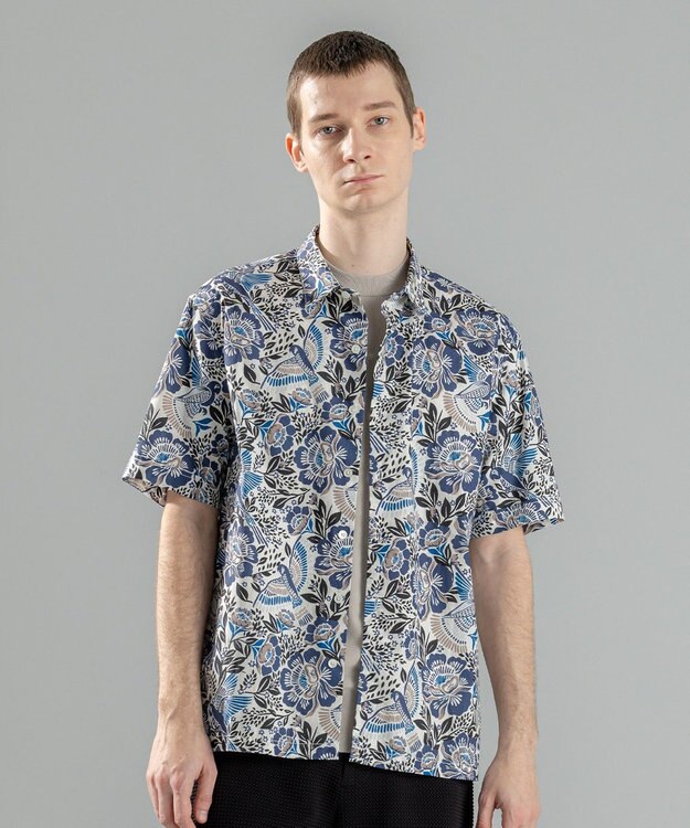 JOSEPH HOMME 新柄【洗える】メキシカントロピカルプリント　半袖レギュラーカラーシャツ ホワイト系5