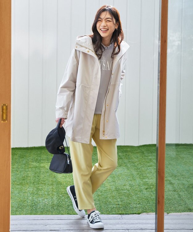 ANY 【手洗い可/撥水】ドロストコート エクリュ