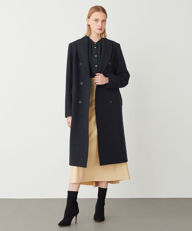 BEIGE， LAIRES / チェスターコート Navy