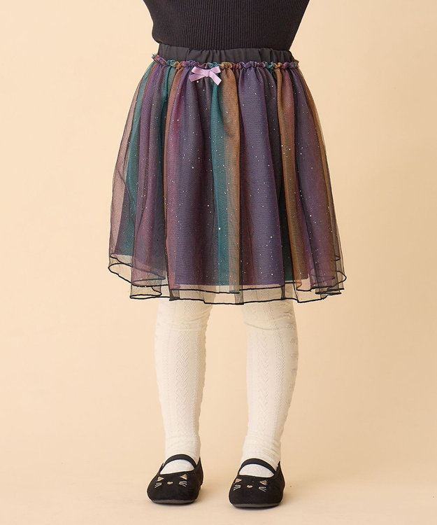 110 キッズ女の子　キラキラ　スカート