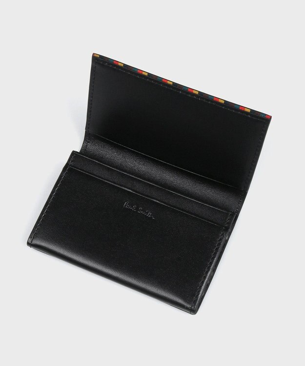 Paul Smith ブライトストライプトリム 名刺入れ ブラック