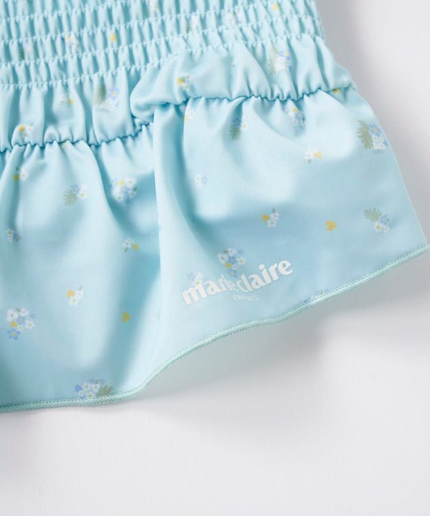 OP／FILA 【marie claire ENFANTS】シャーリングセパレート水着 ミント