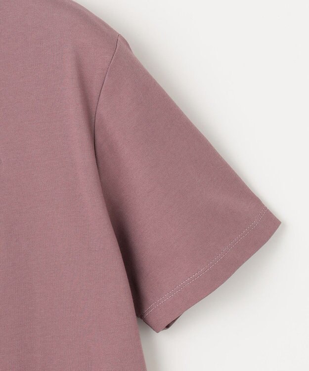 ANY SIS S ロゴ刺繍 Tシャツ モカピンク