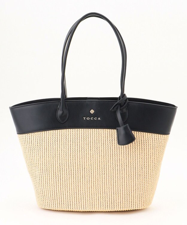 TOCCA 【A4サイズ対応】COLOR of AUBE BASKET かごバッグ ブラック