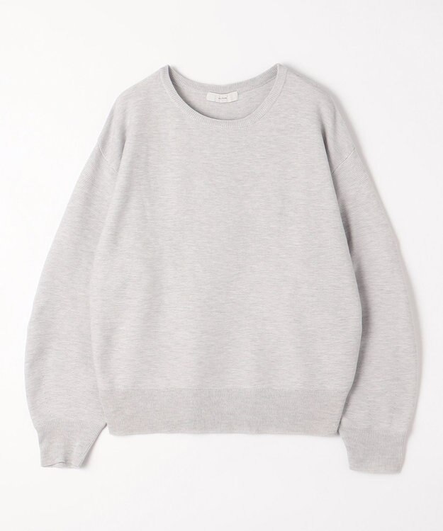 ANY 【洗濯機可能/8色展開】ハッピーカラーニット アイスグレー