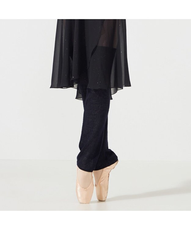 Chacott ◎【Nela ライン】レッグウォーマーショート ネイビー