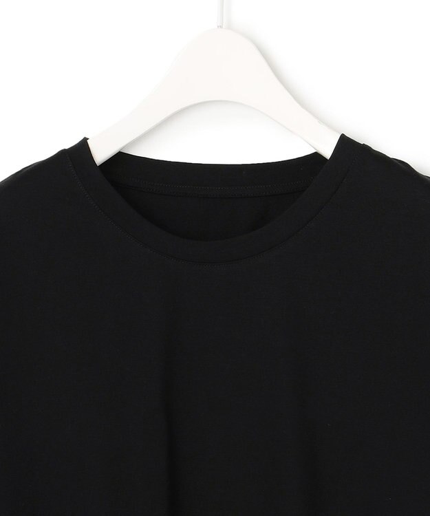 ICB 【洗える】シンプルジャージー ロングスリーブTシャツ ブラック系