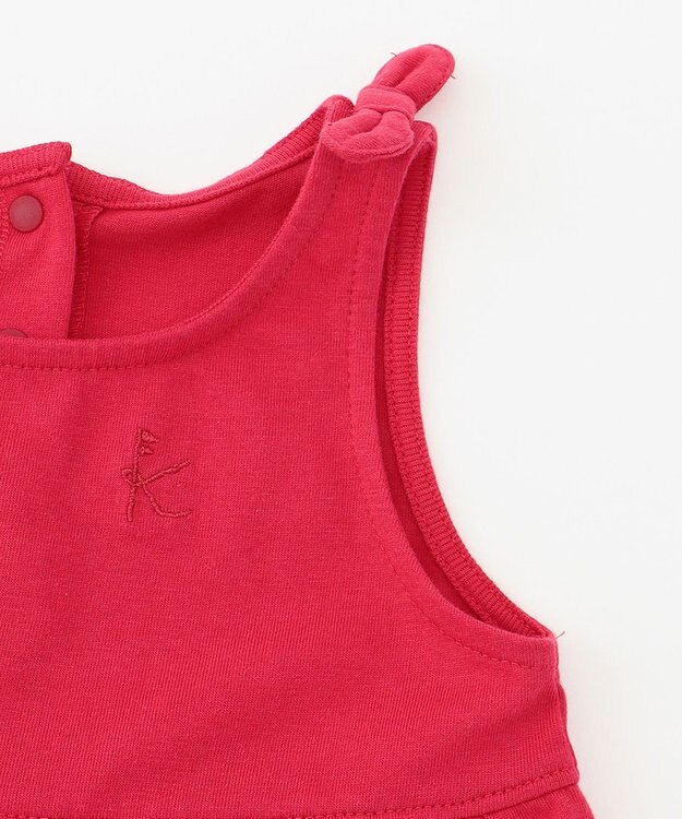 組曲 KIDS 【80-90cm】Tulips Shower  ジャンパースカート ベージュ系5