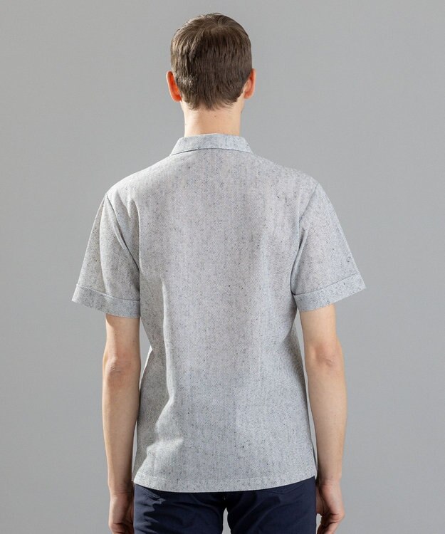 JOSEPH HOMME  リネンドビージャージー　スキッパー ライトグレー系