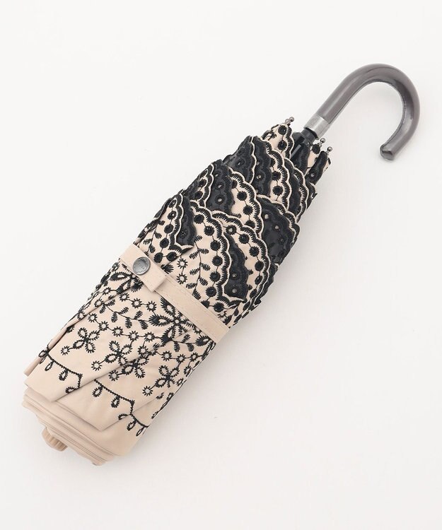 TOCCA 【晴雨兼用】【UVカット99.9%以上・遮光率99.9%・防水・ミニバッグ傘袋付き】CIELO UMBRELLA 折り畳み傘 ベージュ系