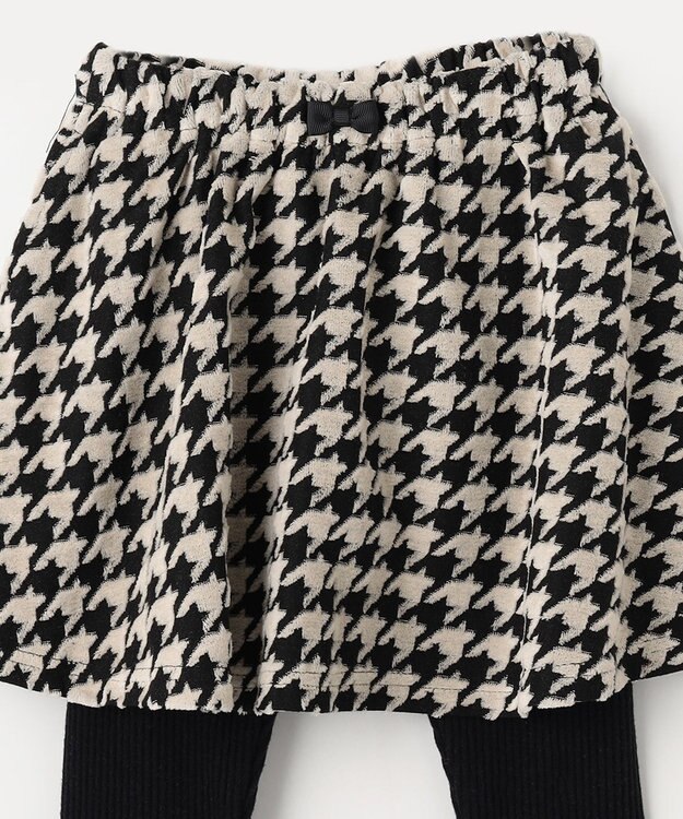 ANY KIDS 千鳥格子柄スカッツ ブラック