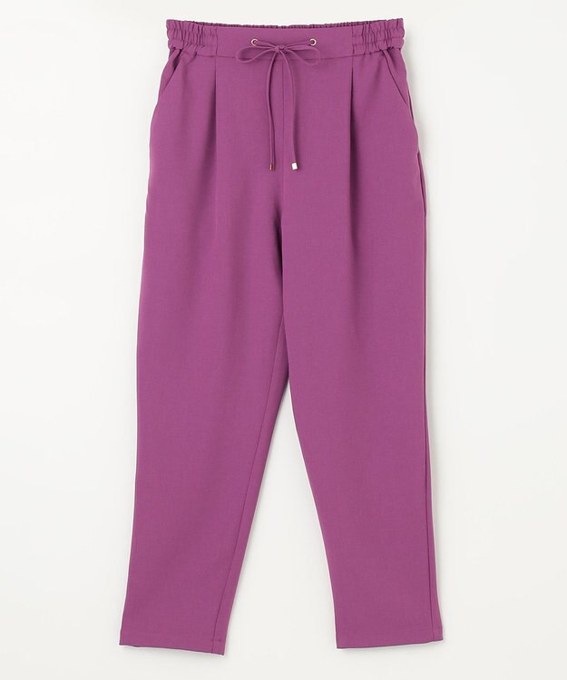 ANY 【接触冷感・UVケア】イージーケア美脚 パンツ パープル