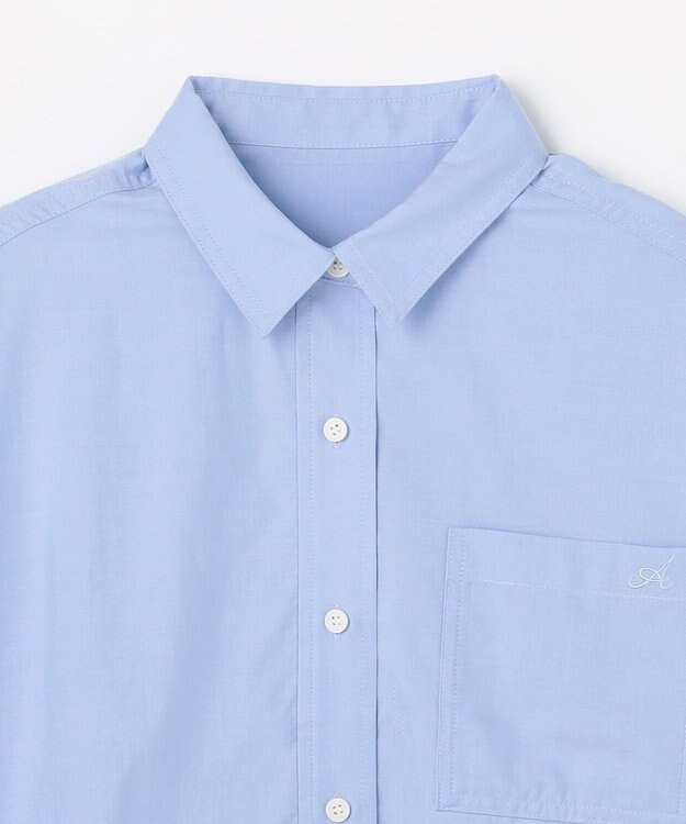 ANY ANYクロップドシャツ ライトブルー