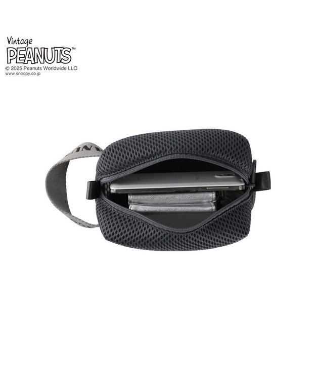 ROOTOTE 8434【スヌーピー】IP.ベビールー.ウエッファ.ピーナッツ-0K 03：ブラック