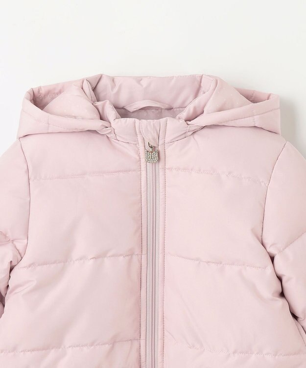 ANY KIDS 【洗濯機OK】中綿リボンコート ピンク