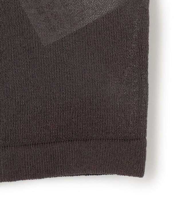 23区 L 【Oggi8月号掲載/洗える】ニットレイヤード ワンピース ダークブラウン系