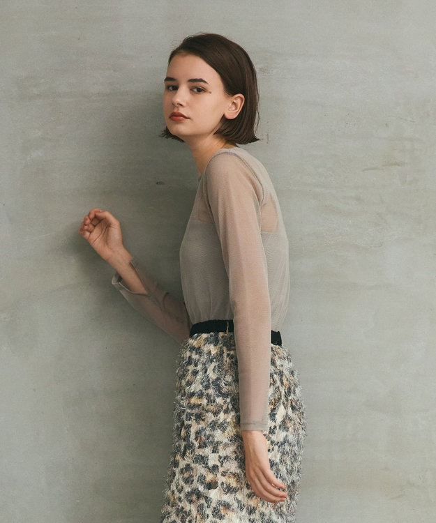 GRACE CONTINENTAL メッシュインナートップ ベージュ