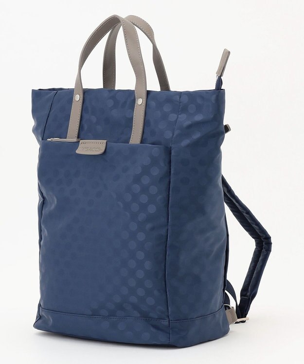 Y'SACCS ドットジャカード　トート型リュック ネイビー