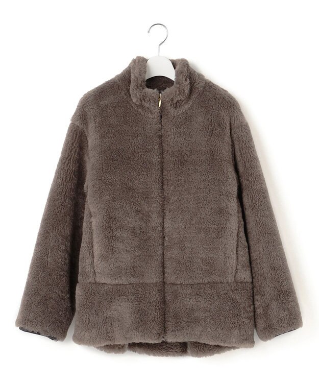 23区 S 【洗える】テディボア アウター グレー系