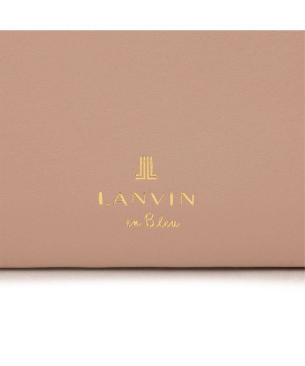 LANVIN en Bleu ペアル 薄マチLファスナー長財布 ピンク