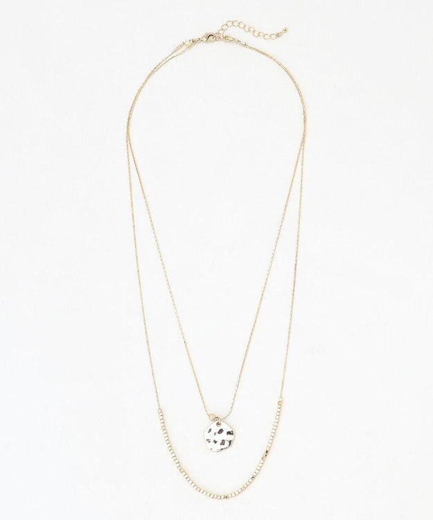 組曲 コイントップレイヤード ネックレス ゴールド系