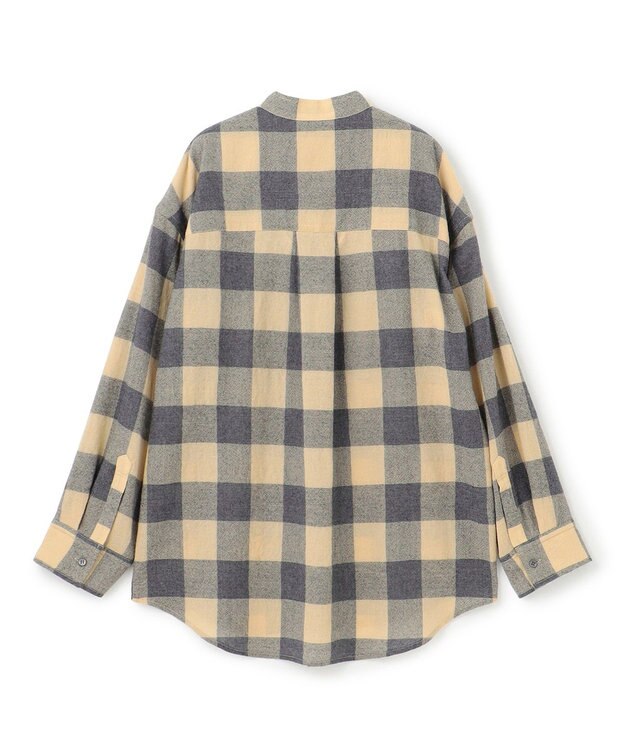 BEIGE， HOBBS / ウールチェックカシュクールブラウス L.Mustard ×Md Gray