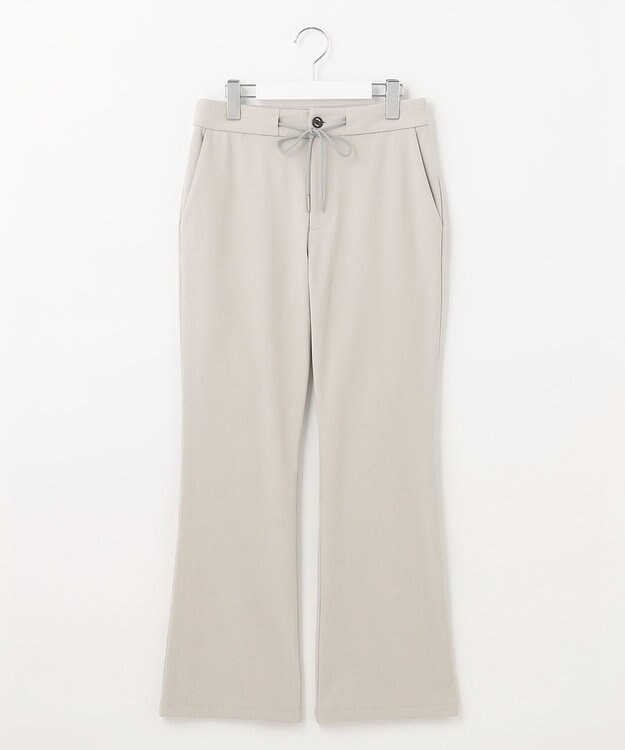 23区GOLF 毎日履きたい美シルエット【23Fondation/WOMEN】フレアパンツ きれい目見え+疲れない ライトグレー系