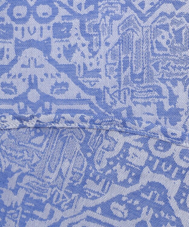 JOSEPH ABBOUD MOUNTAIN 【SPACE】OGジャガード シャツ サックスブルー系