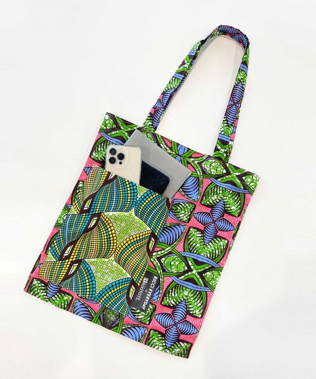 ROOTOTE 6471【直営店限定】LT.A4.アフリカ-トート-A　RICCIEVERYDAY 03：ピンク・パープル