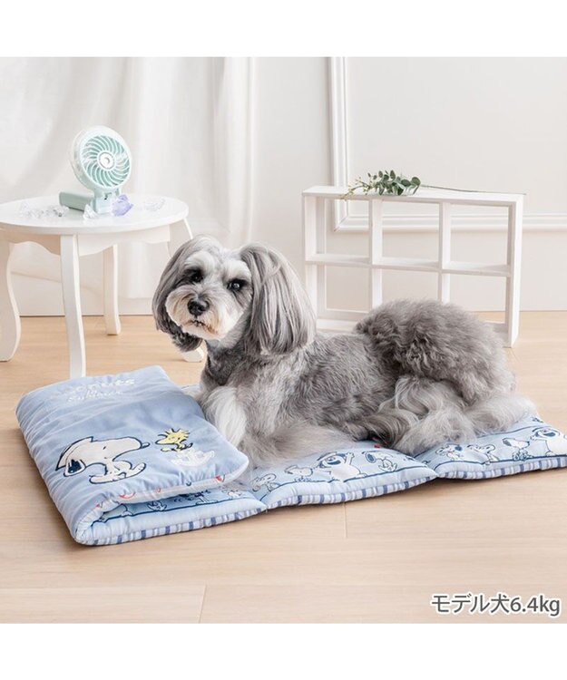 PET PARADISE スヌーピー クール ロールマット 《ブラザー》 Ｍ ライトブルー