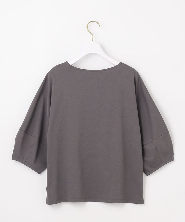 ANY SIS S 【撥水・汗ジミ防止・UVケア・洗える】スーピマスムース クロップド Tシャツ スレートロゴ