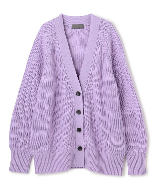 uncrave チャンキーニット カーディガン ラベンダー