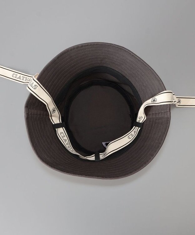 AURORA 【 CLATHAS.（クレイサス）】ロゴドローコード付きバケットハット ブラック