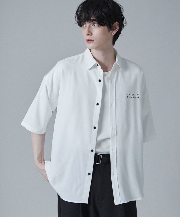 WEGO アムンゼンワンポイントBIGシャツ（S） ホワイト