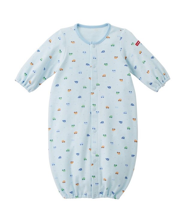 MIKI HOUSE HOT BISCUITS 出産準備スタンダードセット 通年用(総柄) ブルー