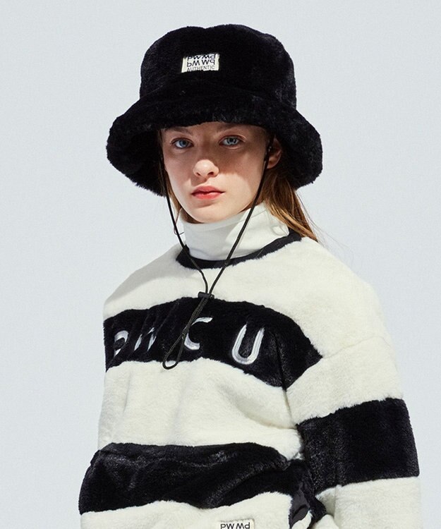 PW CIRCULUS 【UNISEX】フェイクファーバケハ ブラック系