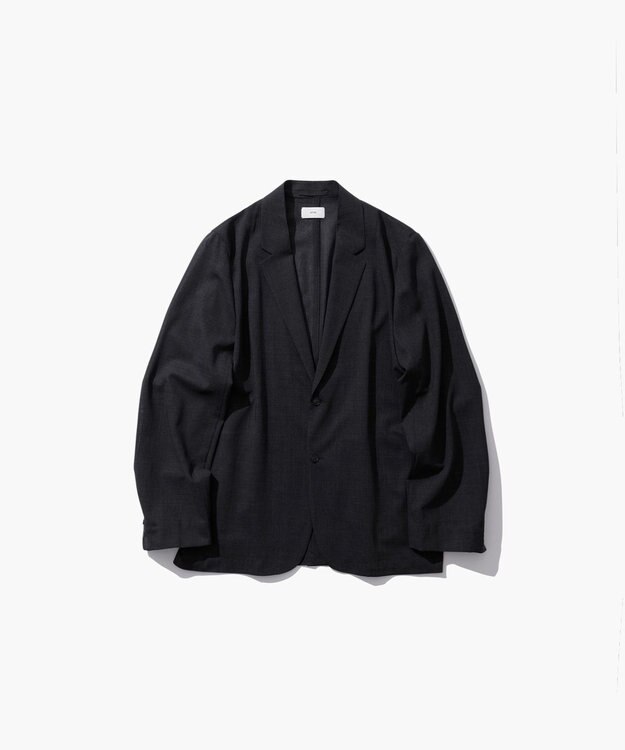 ATON TWIST WOOL GAUZE | テーラードジャケット - UNISEX CHARCOAL GRAY